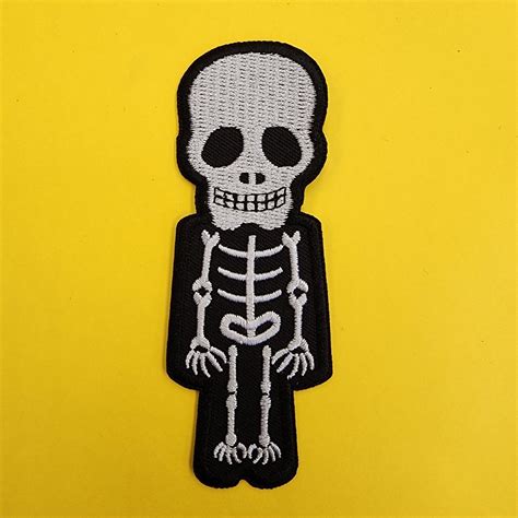 Skeleton Iron On Patch