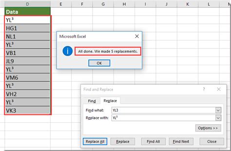 How To Quickly Find And Replace Character With Superscript In Excel