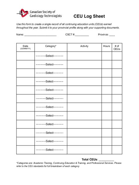 Fillable Online CSCT CEU Form Fax Email Print PdfFiller