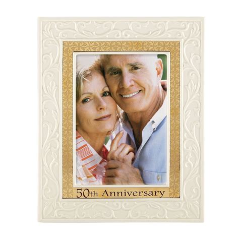 50th Anniversary Frame 5x7 White Picture Frames Collage Picture Frames