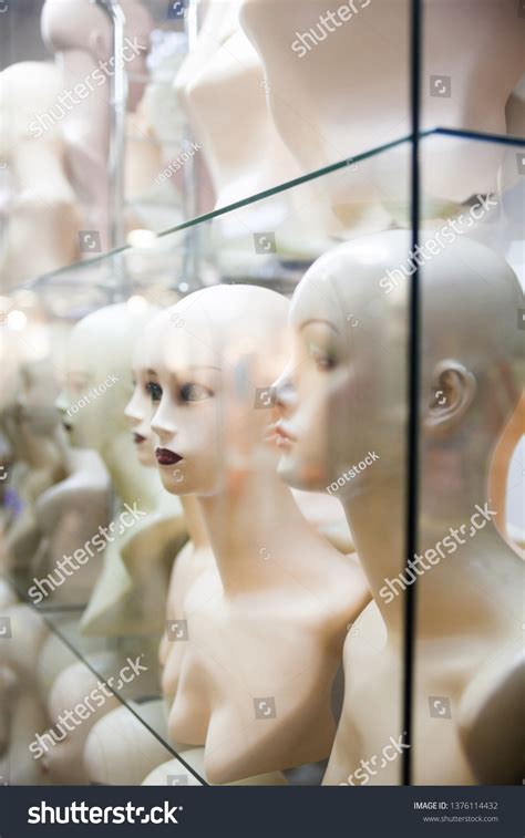 Naked Female Mannequins Shop Window Closeup Stock Photo 1376114432 Shutterstock
