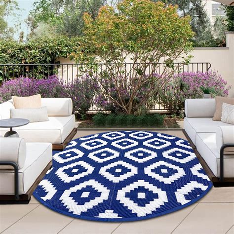 Amazon.com: OutdoorLines Indoor Outdoor Rugs for Patio 8 Feet ...