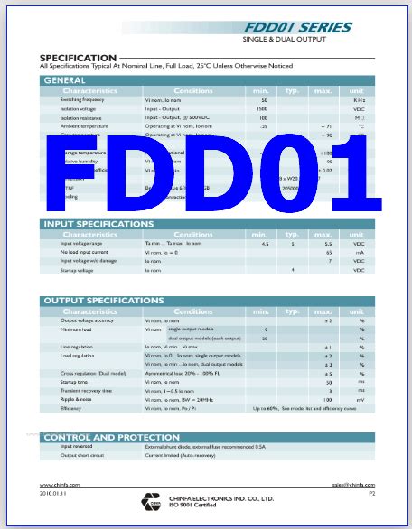 FDD01 Datasheet Meta Search