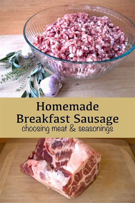 Homemade Breakfast Sausage Recipe