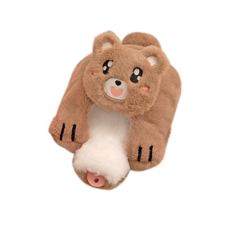 Water Filled Hot Water Bag Cartoon Plush Warm Baby Water Injection Thickened Pvc Hand Warmer
