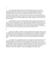 PSY Lesson Assignment Docx Sex Gender And Sexual Orientation