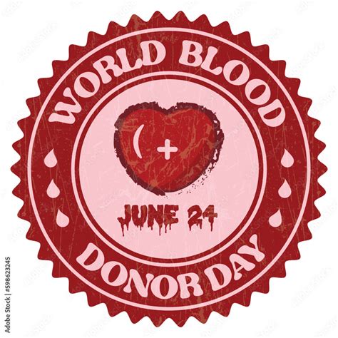 World Blood Donor Day Logo Honor The Blood Donor Blood Donor Day