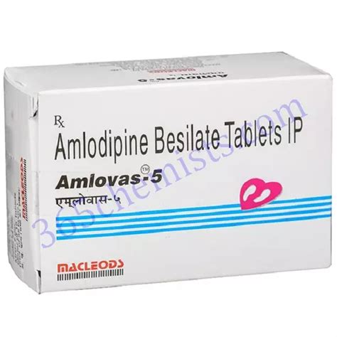 Amlovas 5mg Tablet Amlodipine 5mg USA 5 To7 Days Delivery