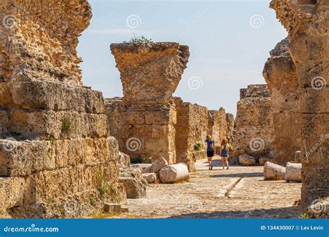 Ruins of the Ancient Carthage City, Tunisia Editorial Photography - Image of heritage, monument ...