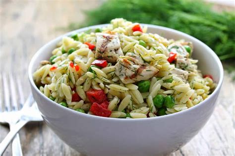 Lemon Dill Chicken Orzo Pasta Salad Salad Recipes For Parties Great