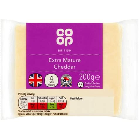 Co Op British Extra Mature Cheddar G Compare Prices Where To