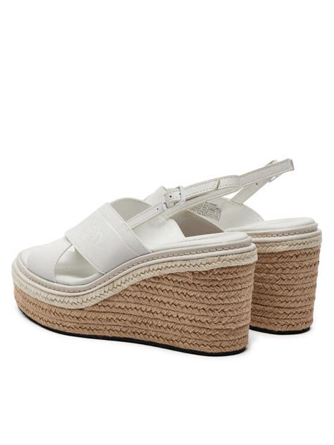 Calvin Klein Espadrile Wedge Sandal He Hw Hw Alb Modivo Ro