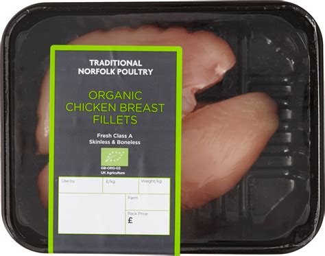 Traditional Norfolk Poultry Premium Organic Chicken Breast Fillets