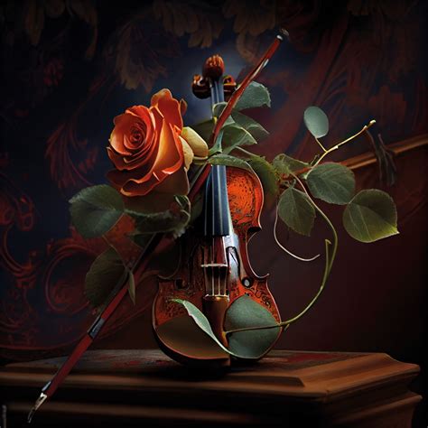 Violin Rose Wallpaper