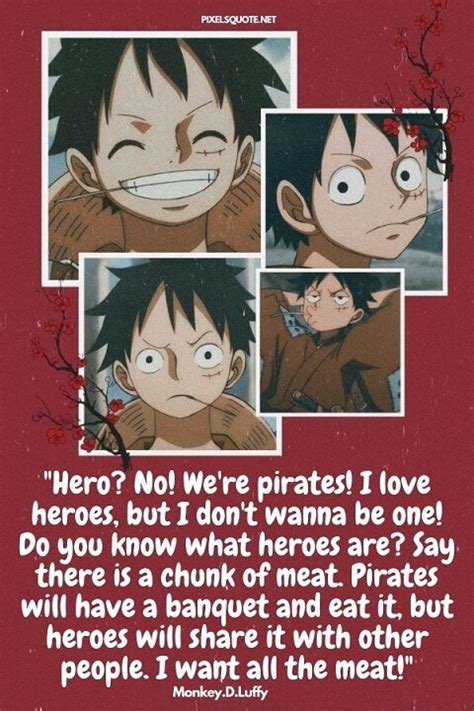 Monkey.D.Luffy Quotes In Onepiece Series | PixelsQuote.Net