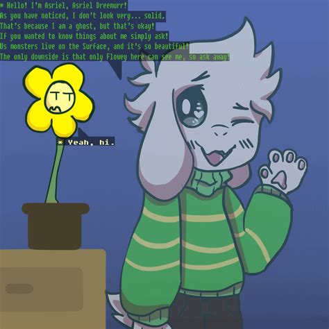 He A Ghost Boi — In This Au Chara Follows Frisk Around Asriel Can