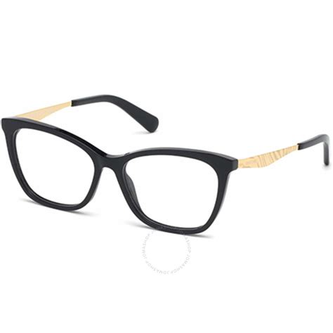 Roberto Cavalli Ladies Black Rectangular Eyeglass Frames Rc509500154 889214037671 Eyeglasses