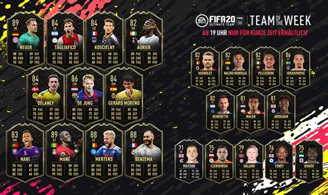 Fifa 20 Team Of The Week 1 Totw 1 Fifplay