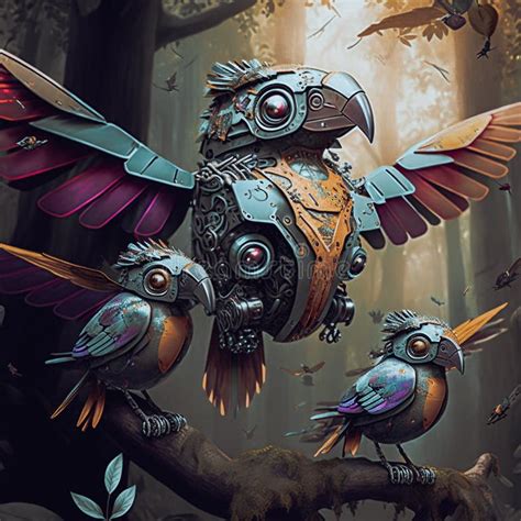 Robot Birds Stock Illustrations 238 Robot Birds Stock Illustrations