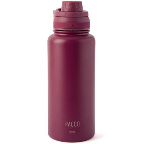 Garrafa Térmica Pacco Hydra 950ml Vinho - Bolsa Térmica Fitness Pacco