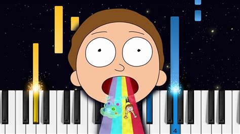 Rick And Morty Goodbye Moonmen Piano Tutorial Piano Cover Youtube