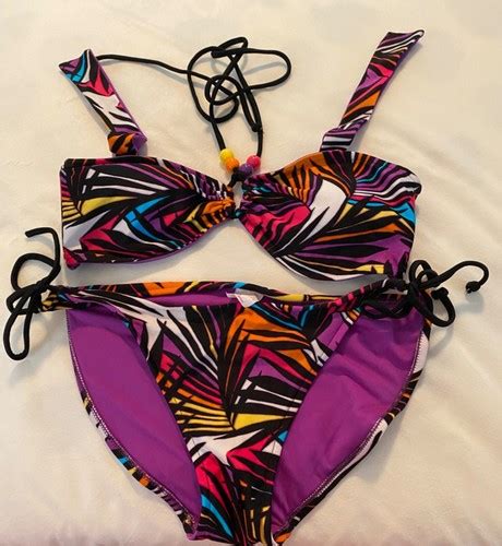 Xhilaration Size Medium Piece Women Multi Bathing Suit Bikini New Without Tags EBay