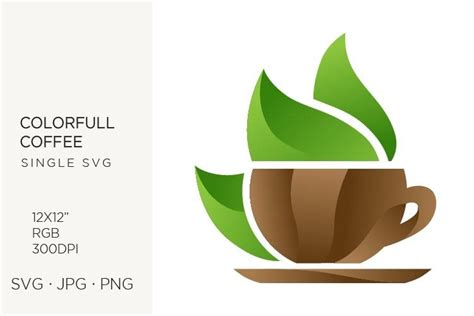 Leaves Coffee Clipart Leaf Cafe Svg Logo Icon