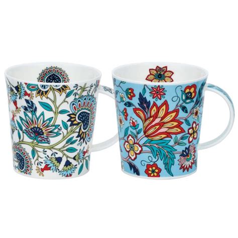 Dunoon Jacobean Lomond Set Of Mugs Temptation Gifts