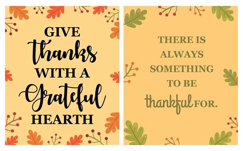 Thanksgiving Thank You Cards - 11 Free PDF Printables | Printablee