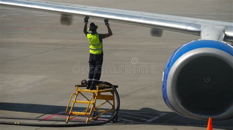 Process of Refueling Passenger Aircraft Stock Video - Video of airplane ...