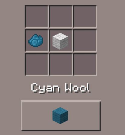 Cyan Wool: Minecraft Pocket Edition: CanTeach