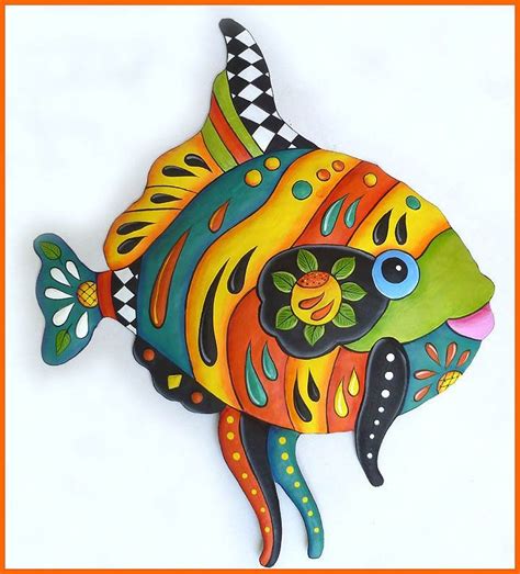 Outdoor Metal Art 34 Tropical Fish Metal Wall Hanging - Etsy | Metal ...