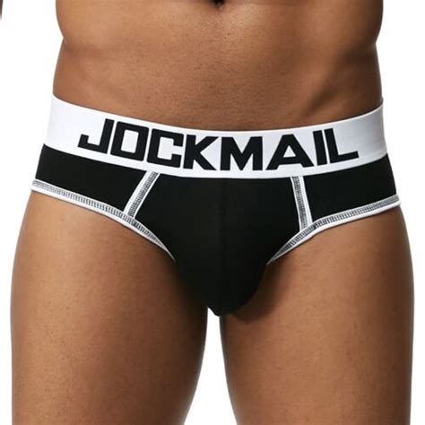 Jockmail Sexy Mens Underwear Cotton Briefs Slip Underpants U Convex