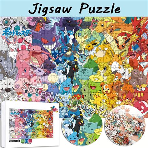 Pokemon Characters Jigsaw Puzzle Pieces Cartoon Anime Puzzles For