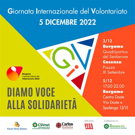 Giornata Internazionale Del Volontariato Il 5 Dicembre Diamo Voce