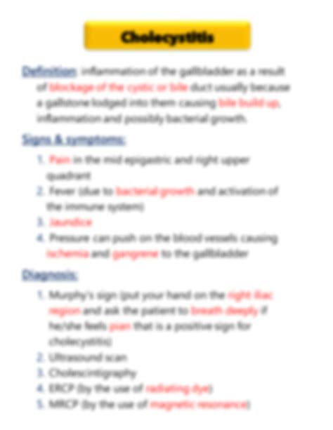 Solution Cholecystitis Obstructive Jaundice Studypool