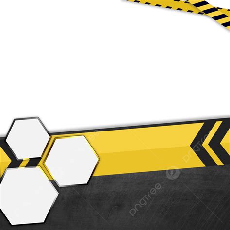 Black And Yellow Caution Border