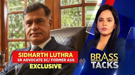 Same Sex Marriage Supreme Court Former ASG Senior Lawyer Sidharth