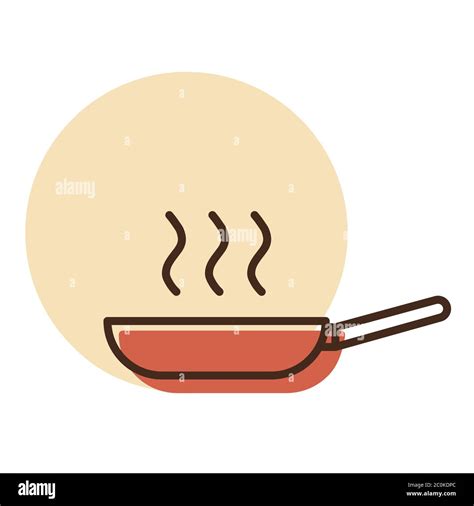 Frying Pan Vector Icon Kitchen Appliance Graph Symbol For Cooking Web