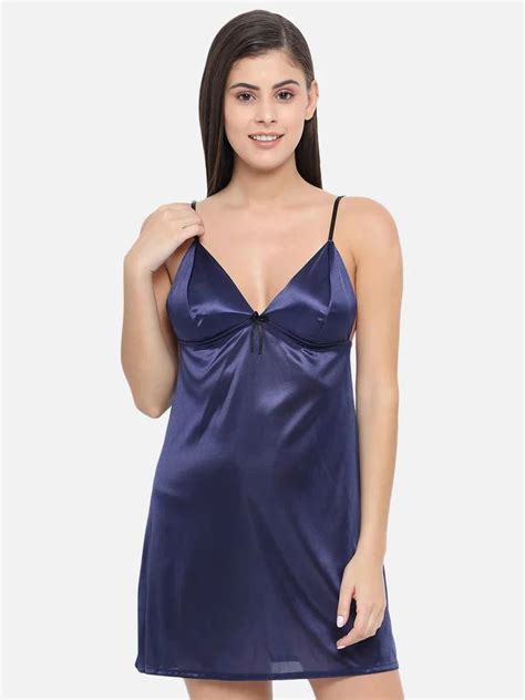 Hot Bridal Blue Satin Babydoll Honeymoon Bikini Night Dress B34n S 10xl At Rs 649 00 Baby