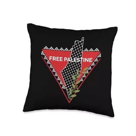 FREE PALESTINE GAZA Palestinian Flag Palestine Map Keffiyeh Throw