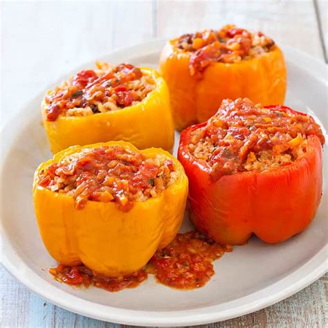 Slow Cooker Stuffed Peppers America S Test Kitchen Recipe