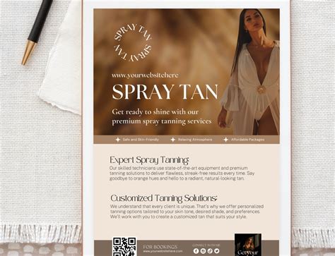 Spray Tanning Flyer Bundle Spray Tanning Salon Templates - Etsy