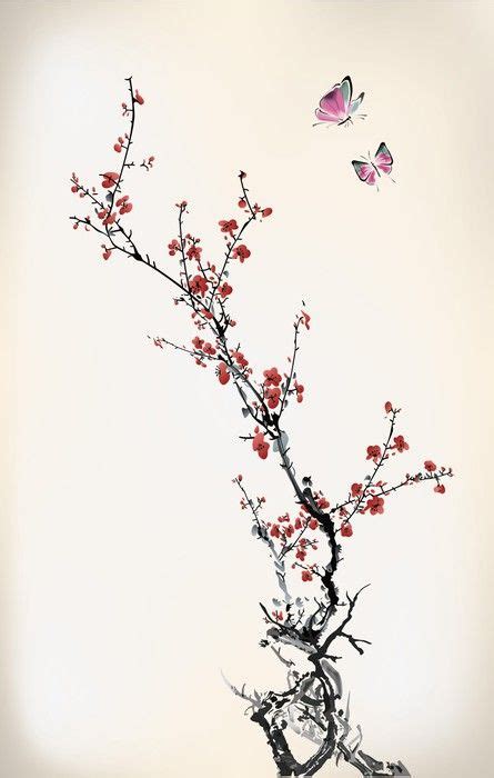 Winter Sweet Vinyl Wall Mural Themes Blossom Tree Tattoo Blossom