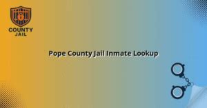 Pope County Jail Inmate Lookup