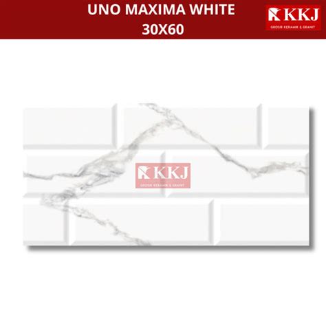 Jual Keramik Dinding Uno Maxima White X Kualitas Grade A Kab