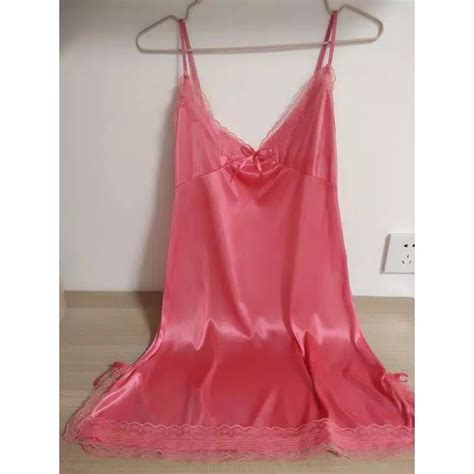 Jual Ip Lgr Lingerie Satin Seksi Belah Samping Sexy Hot Aksen Pita