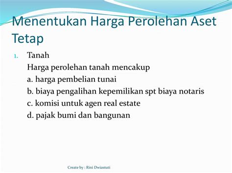 Cara Menghitung Harga Perolehan Aset Tetap Tidak Berwujud Cara