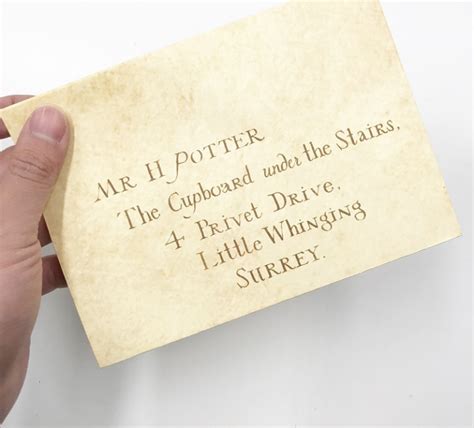 Lettre Officiel De Poudlard Harry Potter Wingardium Leviosa