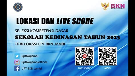 Live Score Skd Cpns Titik Lokasi Upt Bkn Jambi November Youtube